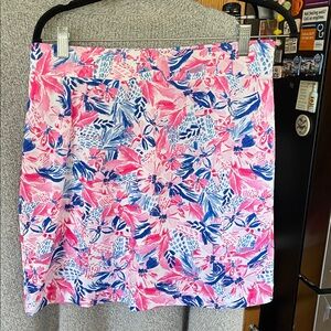Stelle Parker Skort Women Medium Golf Floral Skirt Pink Blue